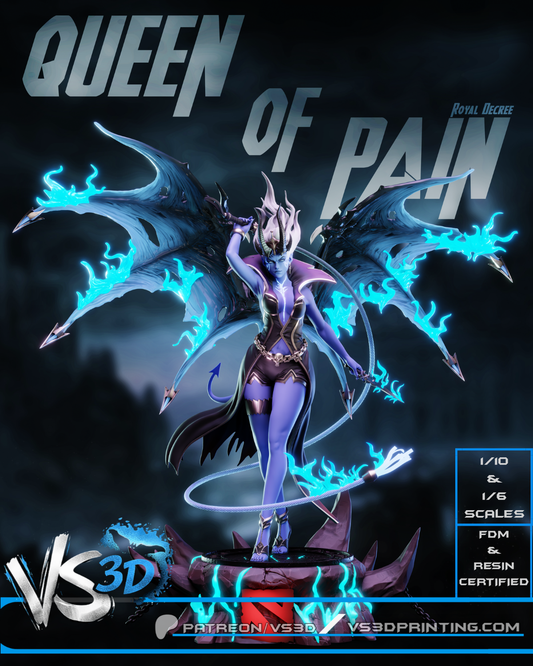 Queen Of Pain Sculpture (75mm to 500mm) - Unassembled/Unpainted/3D Print