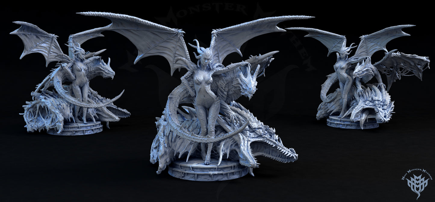 Queen of Chaos Pose 1 - by Mini Monster Mayhem- Tabletop RPG Miniature - Roleplaying 3D Printed Fantasy Mini