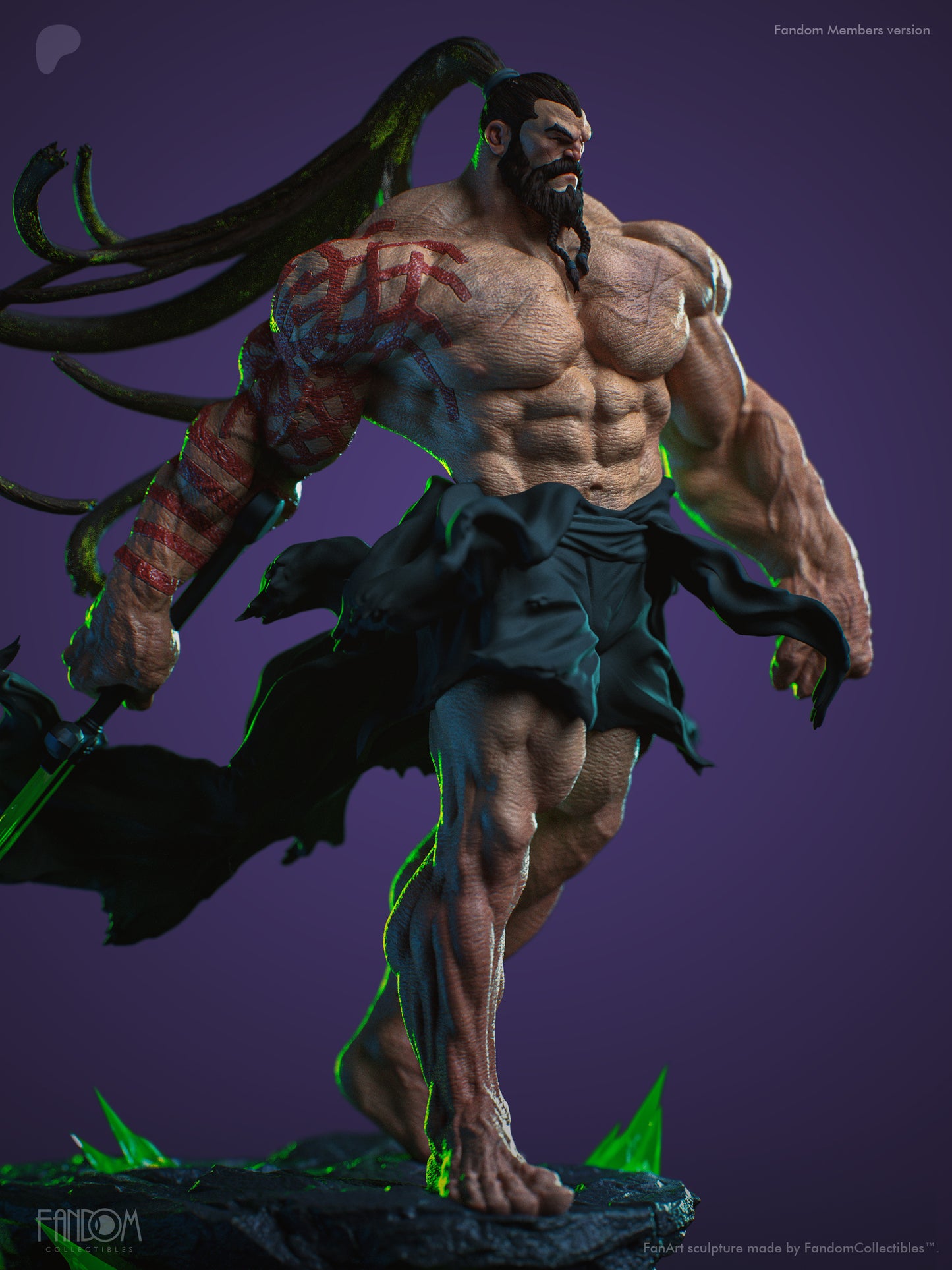 Ra’s al Ghul Absolute Sculpture (75mm to 500mm)- Unassembled/Unpainted/3D Print