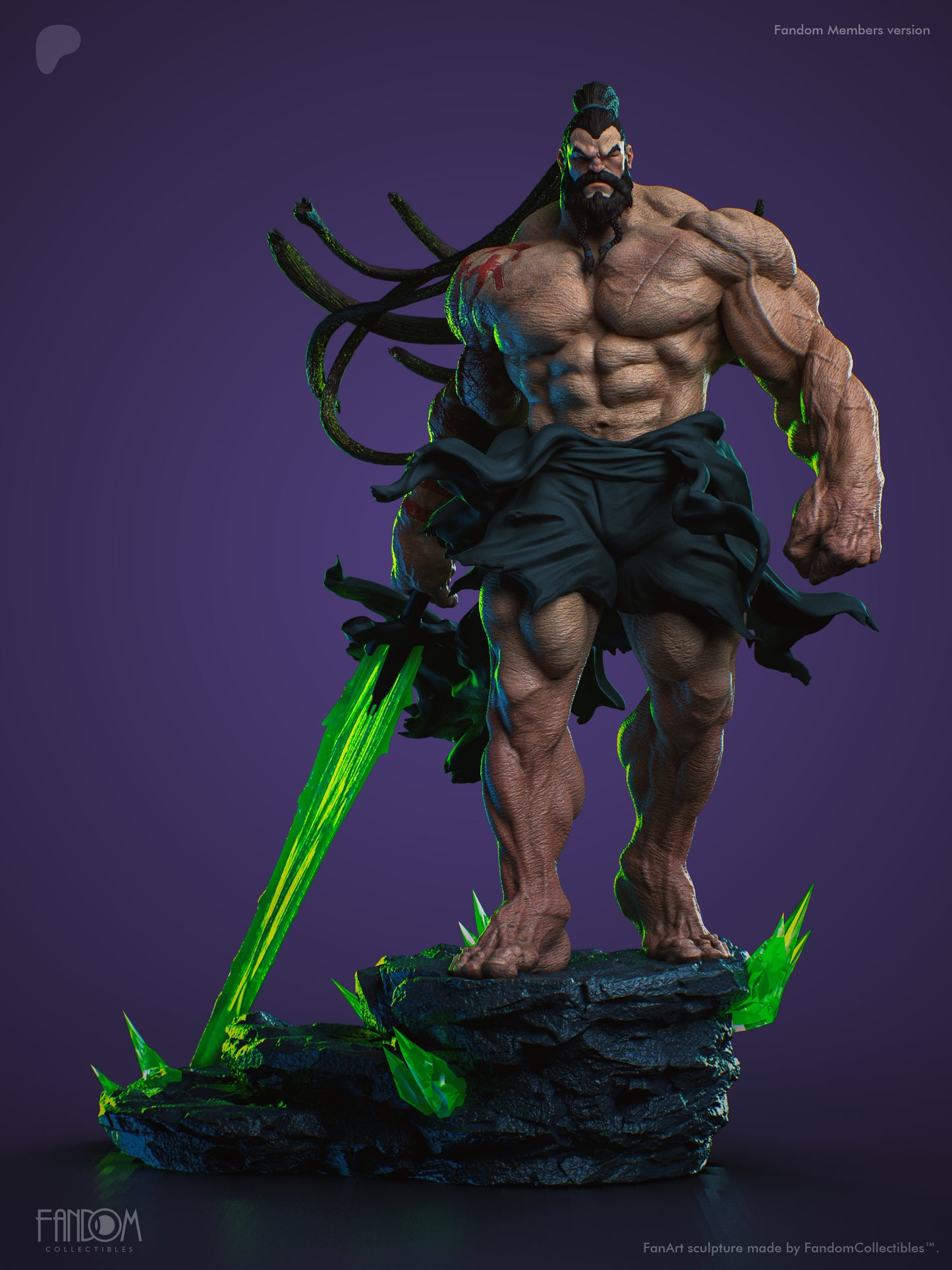 Ra’s al Ghul Absolute Sculpture (75mm to 500mm)- Unassembled/Unpainted/3D Print