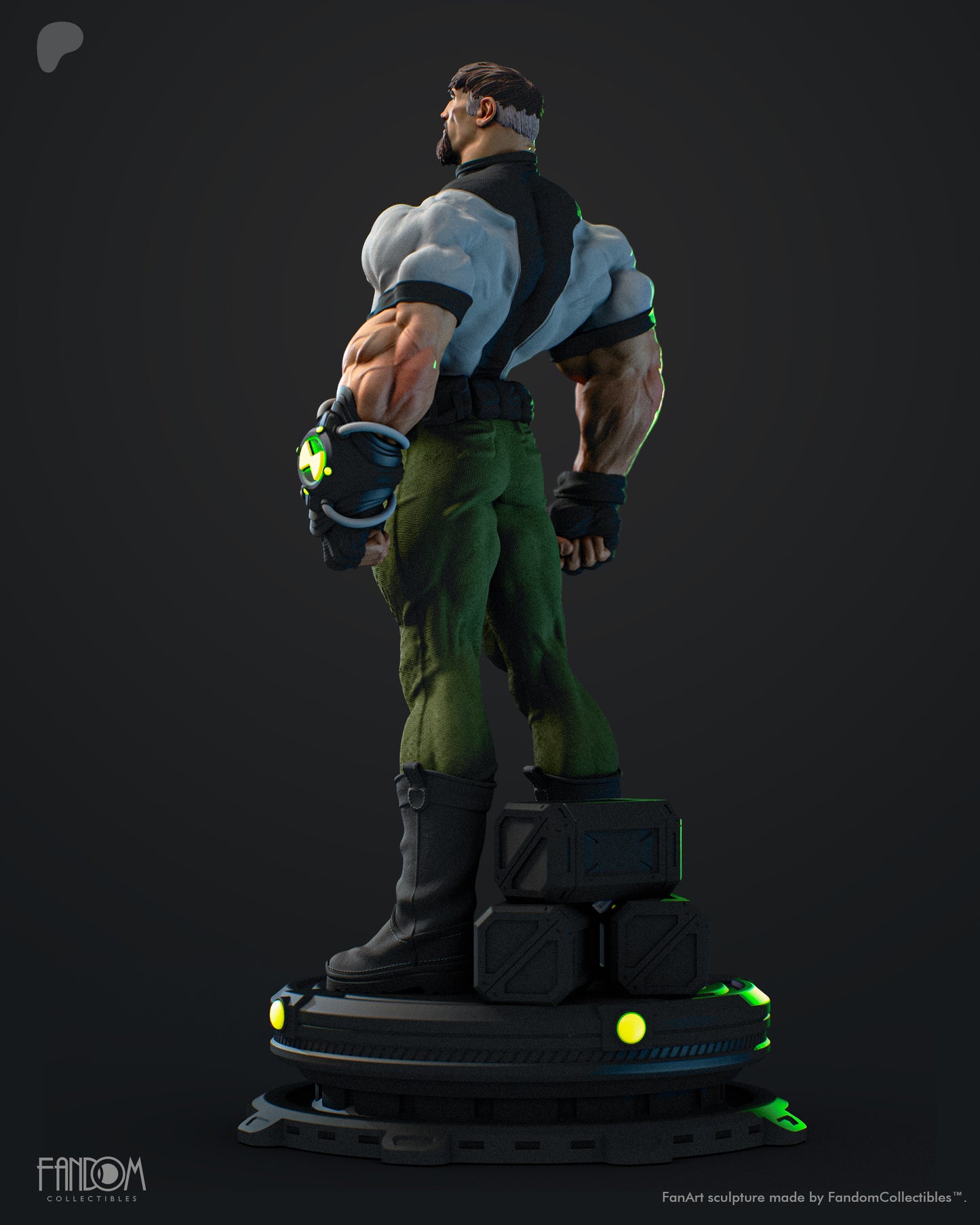 Ben 10,000 Sculpture (75mm to 500mm) - Unassembled/Unpainted/3D Print