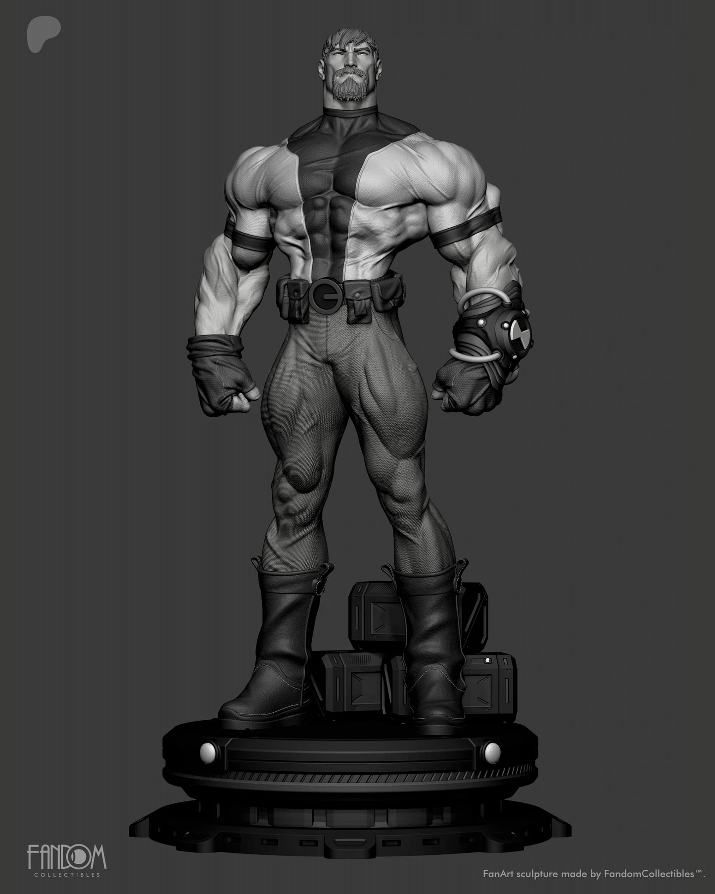 Ben 10,000 Sculpture (75mm to 500mm) - Unassembled/Unpainted/3D Print