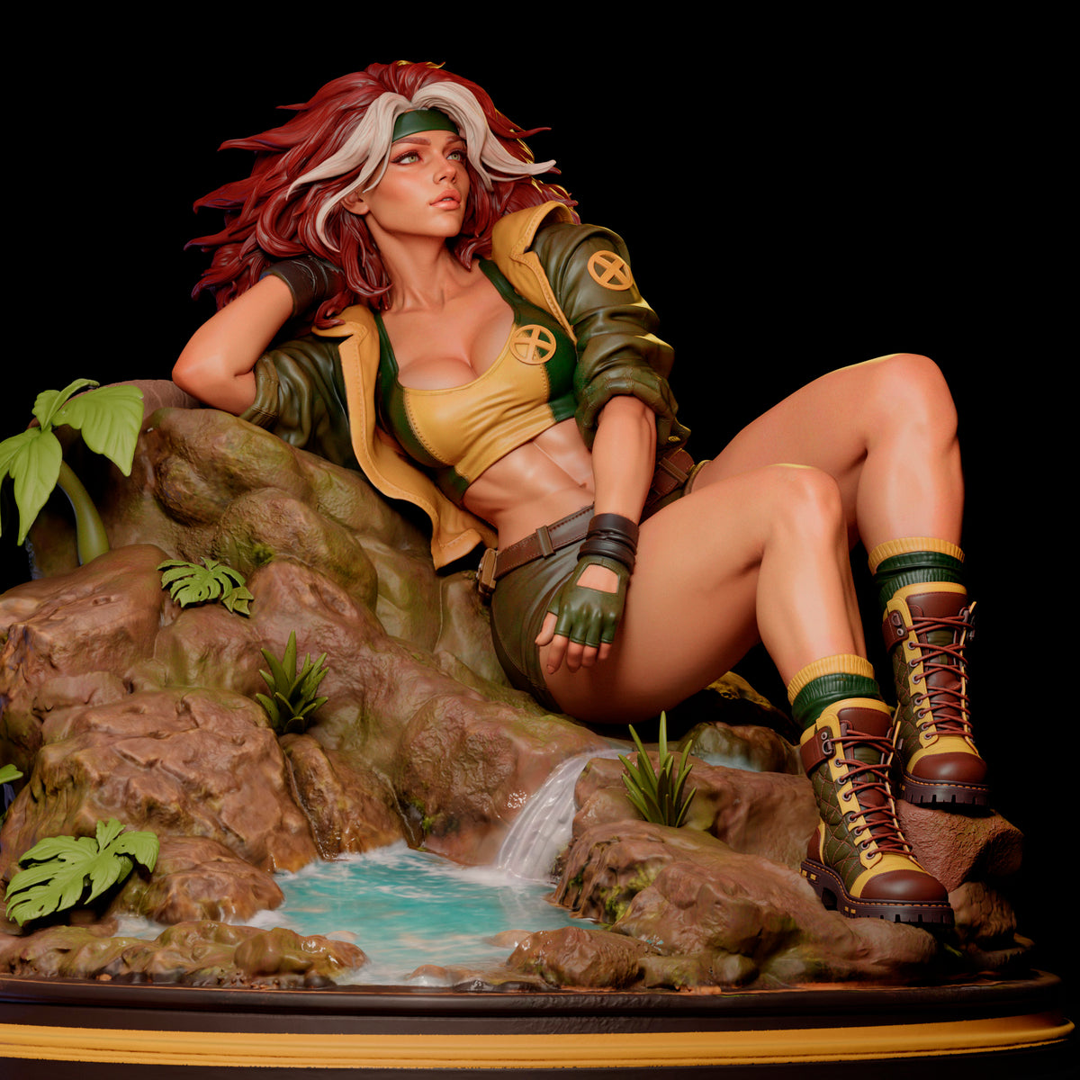 Rogue in Paradise Sculpture (75mm to 500mm) - Unassembled/Unpainted/3D Print