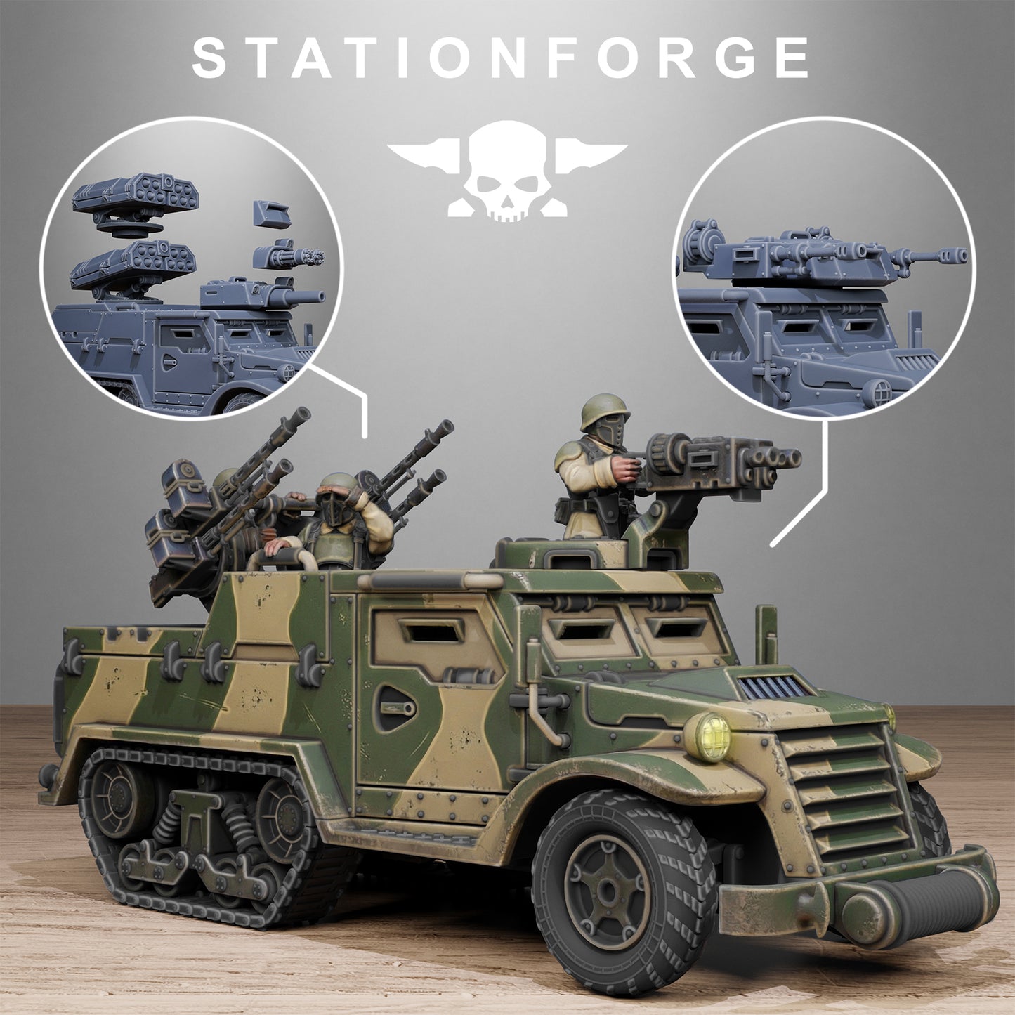 FreeGuard Half Track - TTRPG - Wargaming - Grimdark