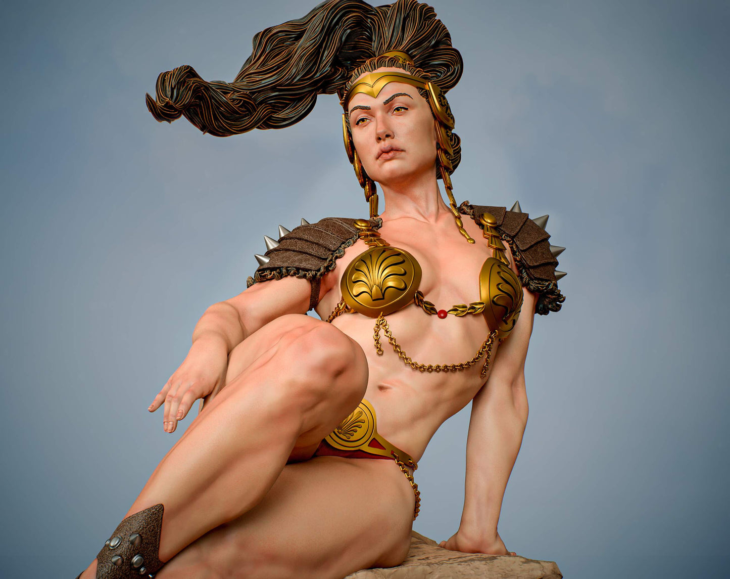 Sunshine Break Sculpture (75mm to 500mm) - Unassembled/Unpainted/3D Print