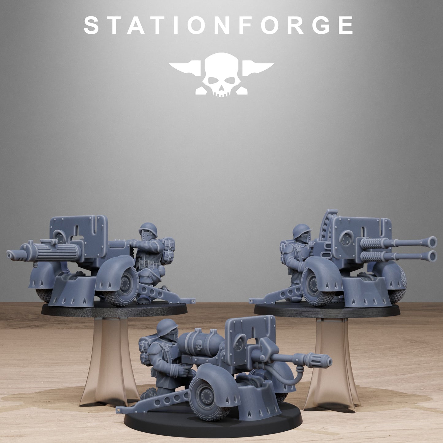 FreeGuard Light Machine Gun (x3) - TTRPG - Wargaming - Grimdark