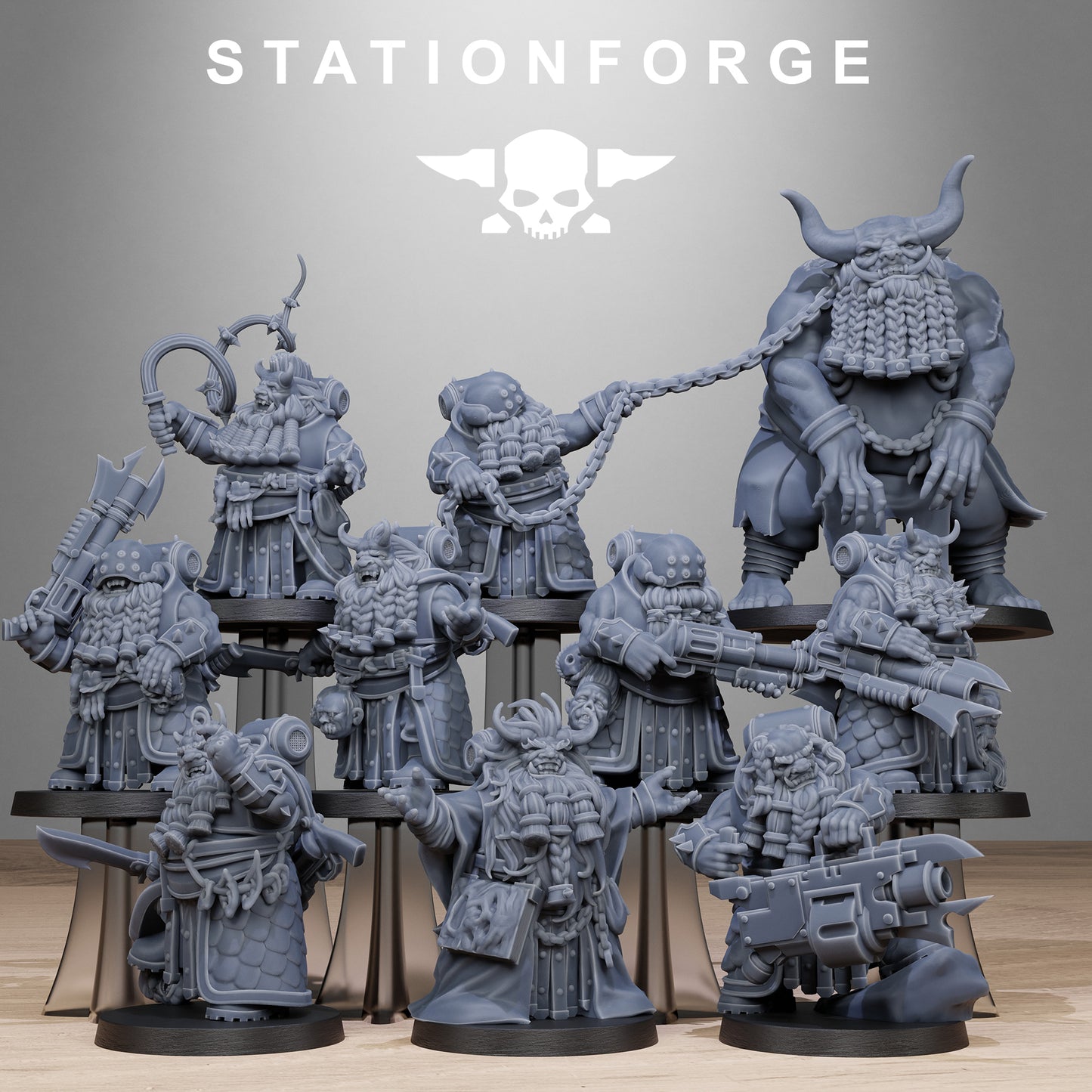 Corrupted Guard Dwarves (x10) - TTRPG - Wargaming - Grimdark