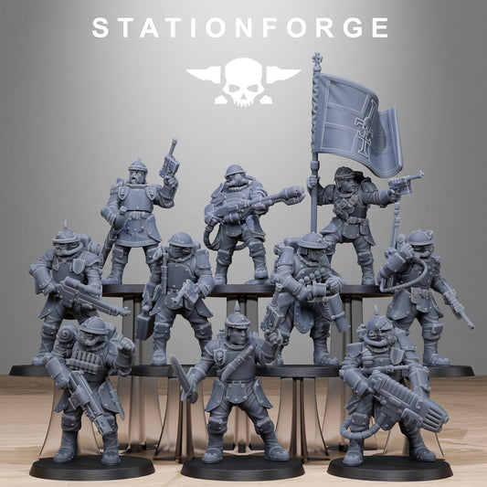 RoyalGuard Bastioners (x10) - TTRPG - Wargaming - Grimdark