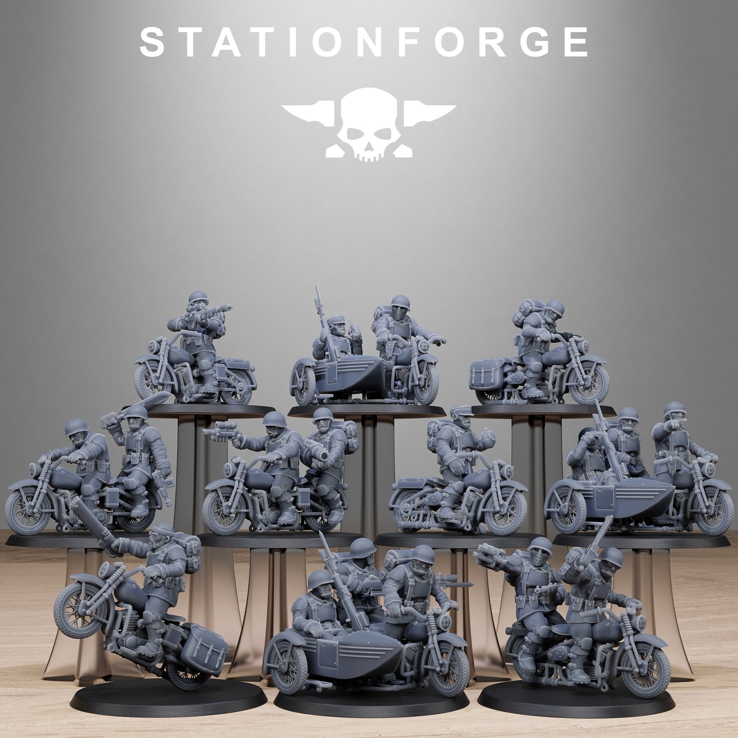 FreeGuard Bikers (x10) - TTRPG - Wargaming - Grimdark