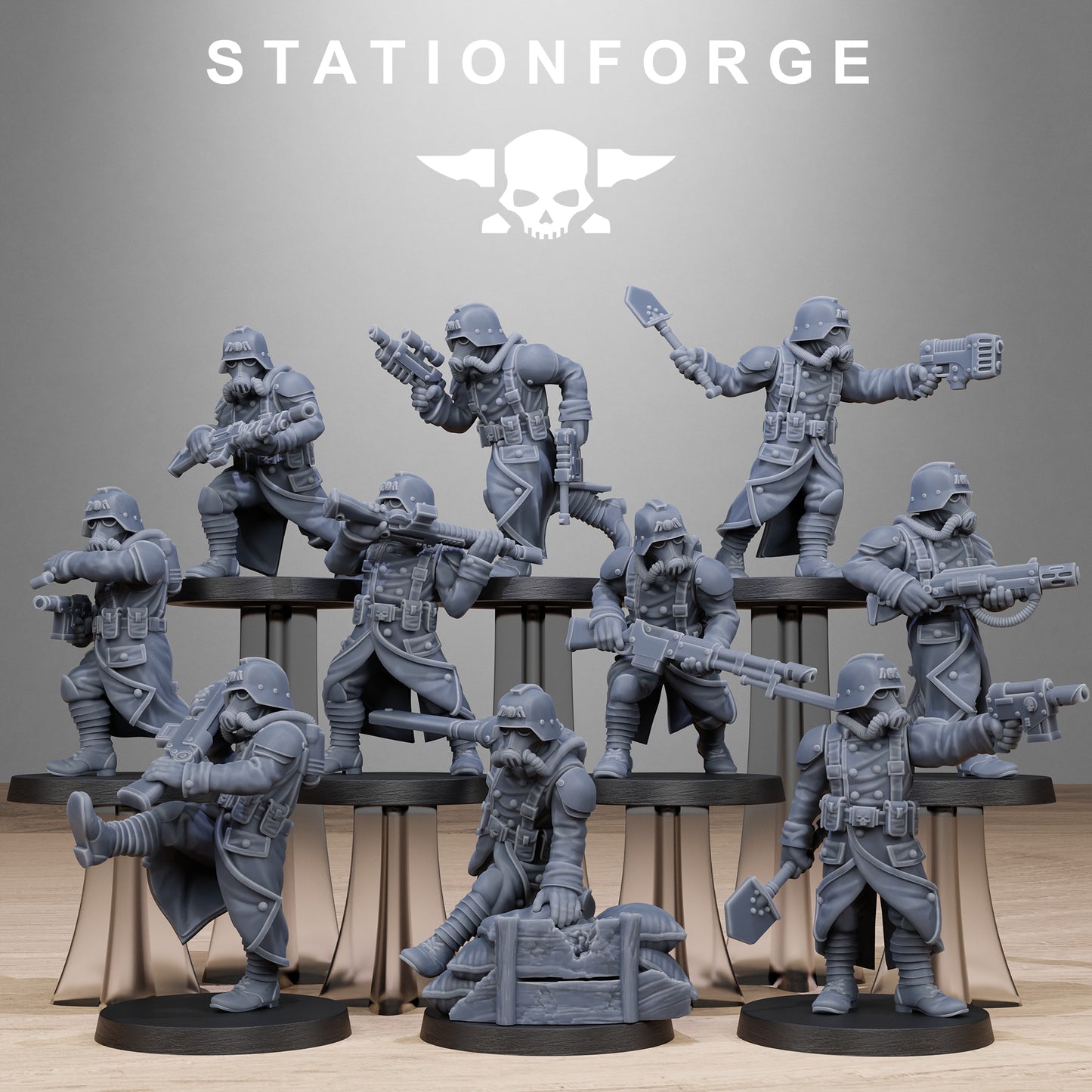 GrimGuard Shovel Trenches (x10) - TTRPG - Wargaming - Grimdark