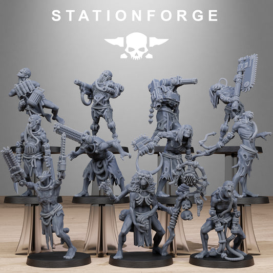Corrupted Guard Necromants (x11) TTRPG - Wargaming - Grimdark