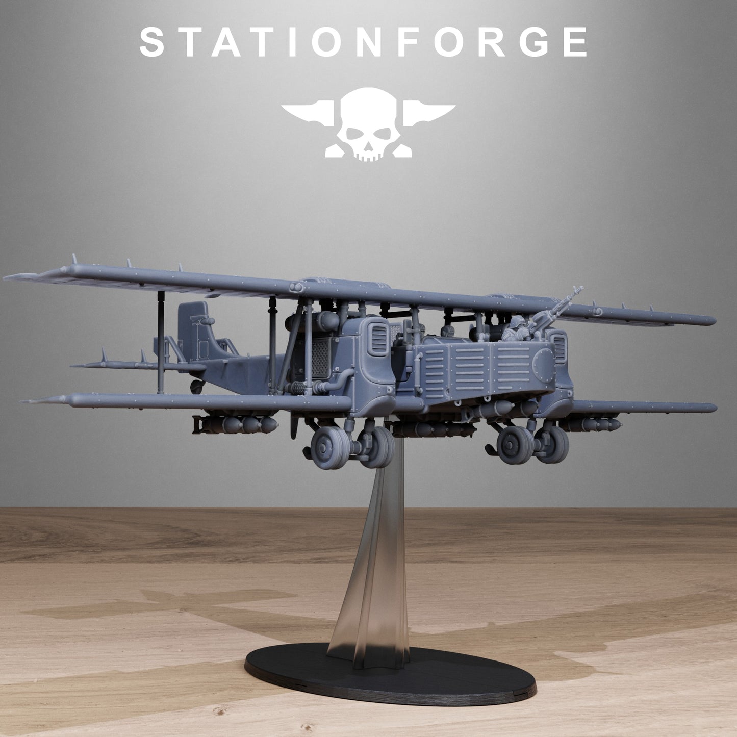 Grimguard Iron Biplane - TTRPG - Wargaming - Grimdark