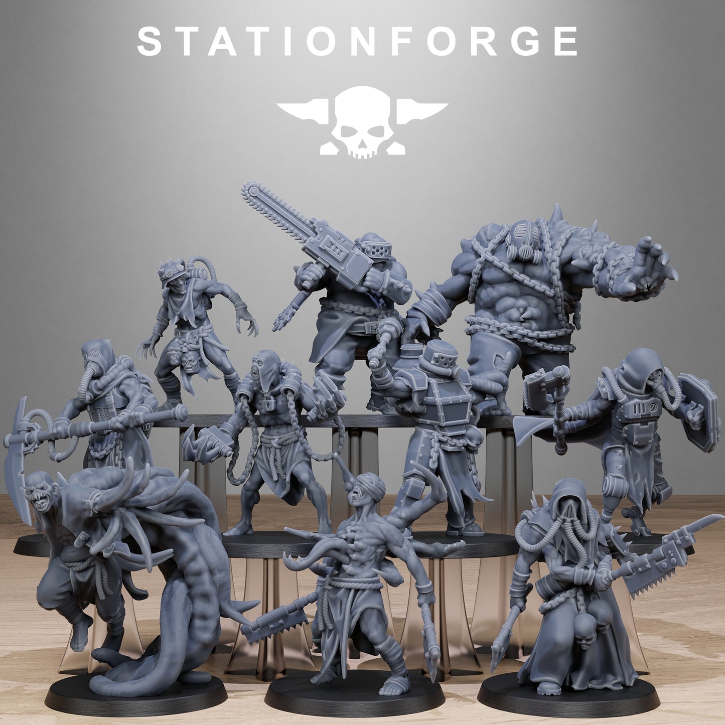 Corrupted Guard Butchers (x10) - TTRPG - Wargaming - Grimdark