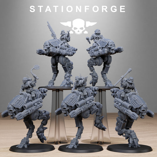 Scavenger Shadow Walkers (x5) - by Station Forge - TTRPG - Wargaming - Grimdark