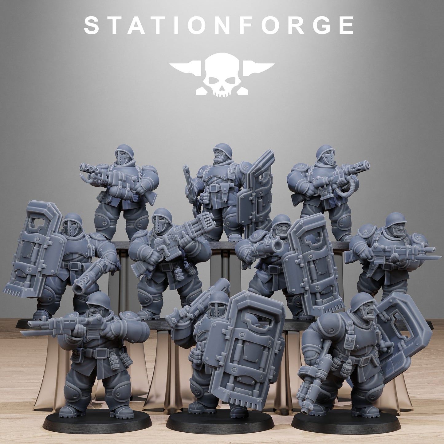 FreeGuard Armored Mutants (x10) - TTRPG - Wargaming - Grimdark