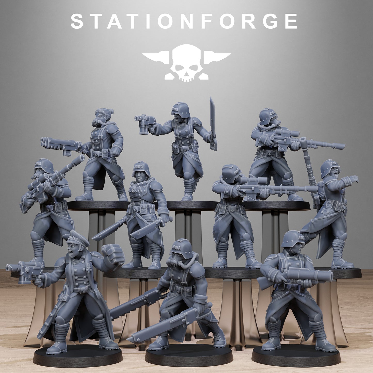 GrimGuard Steel Sisters (x10) TTRPG - Wargaming - Grimdark