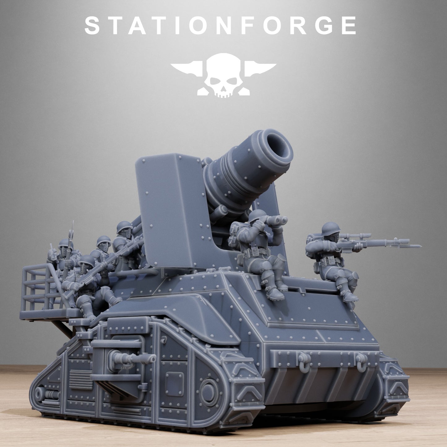 Freeguard Artillery Mini Tank - by Station Forge - TTRPG - Wargaming - Grimdark