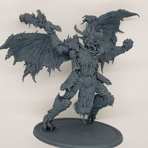 Rage God - Demon - Compatible with Warhammer 40K - by 3Dartguy- Tabletop RPG Miniature - Roleplaying 3D Printed Fantasy Mini