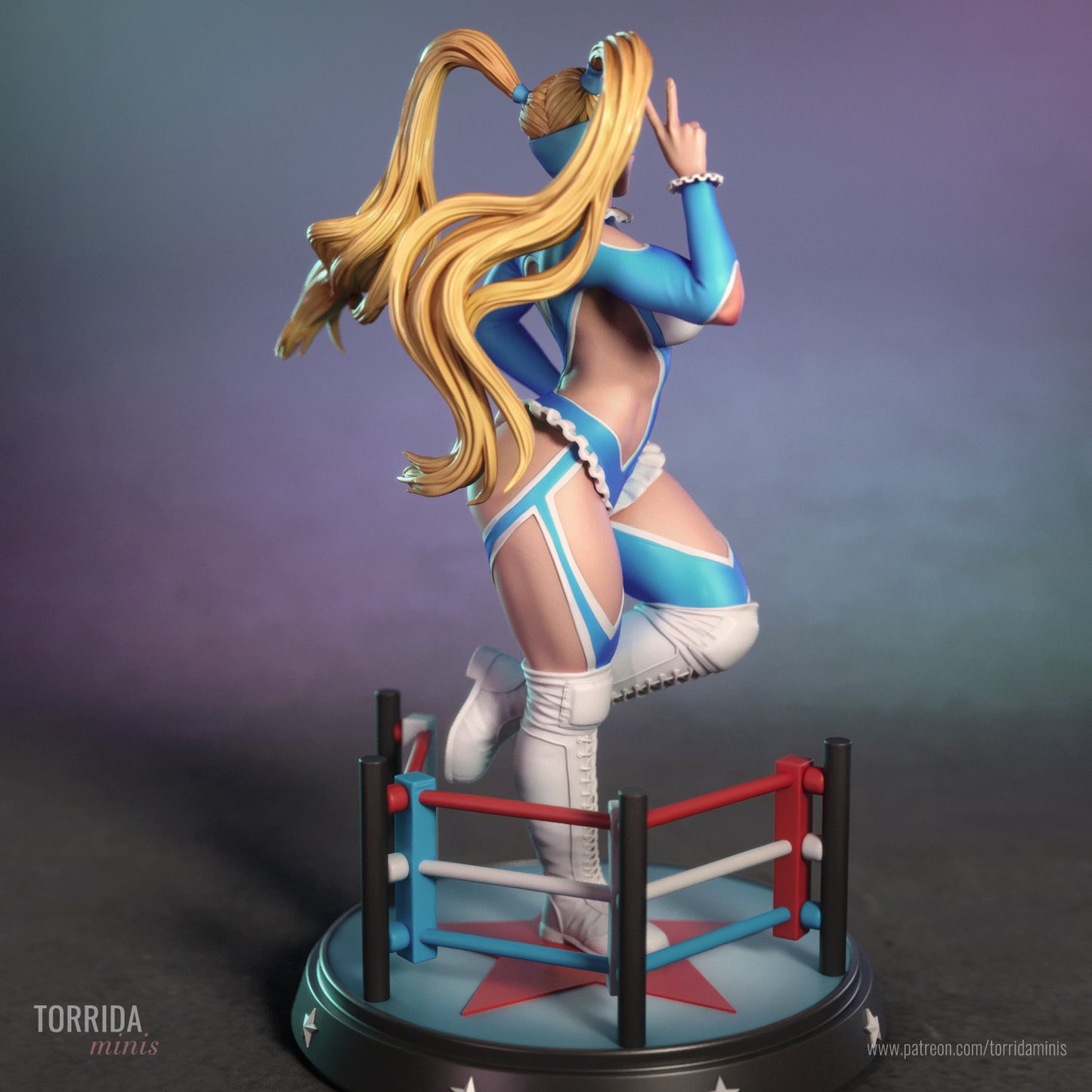 Rainbow Mika Sculpture (75mm to 500mm) - Unassembled/Unpainted/3D Print