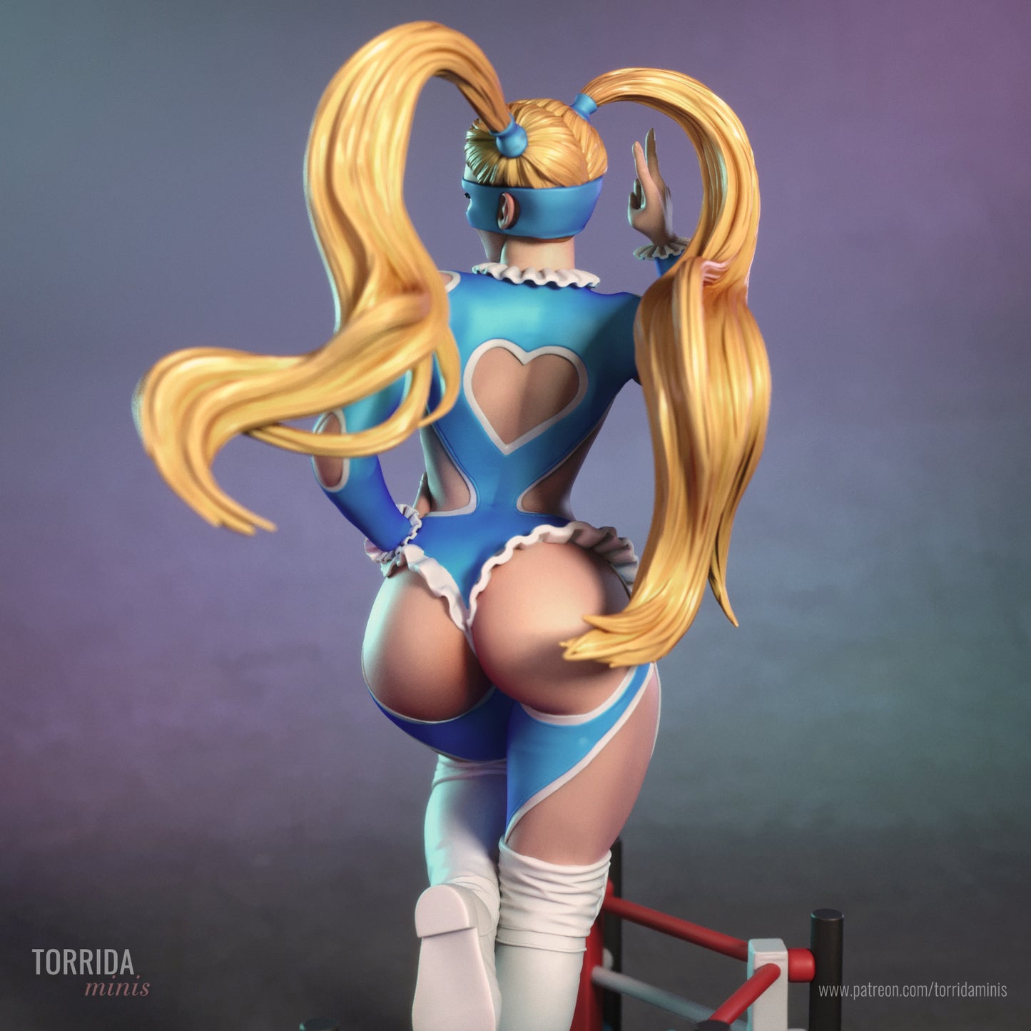 Rainbow Mika Sculpture (75mm to 500mm) - Unassembled/Unpainted/3D Print