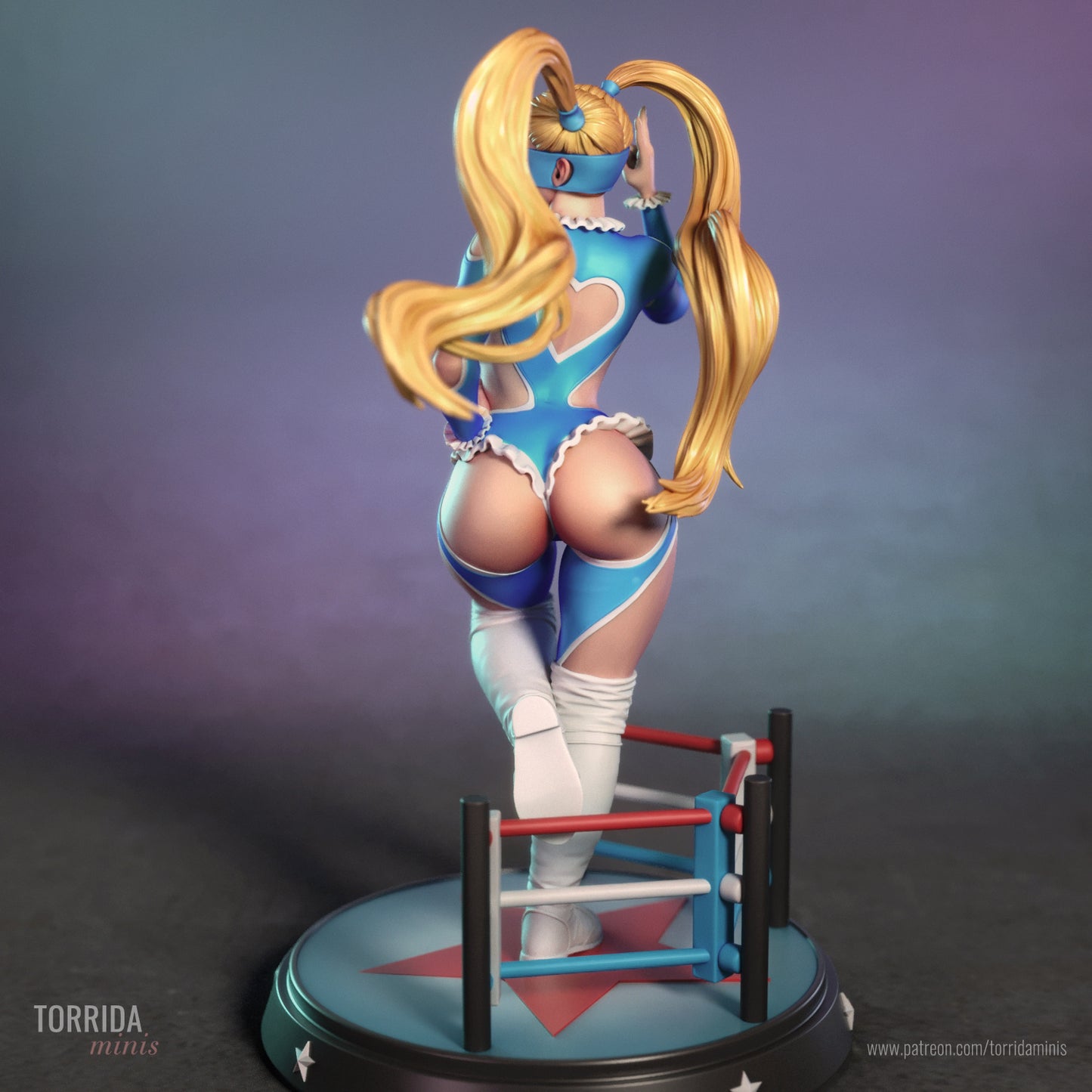 Rainbow Mika Sculpture (75mm to 500mm) - Unassembled/Unpainted/3D Print