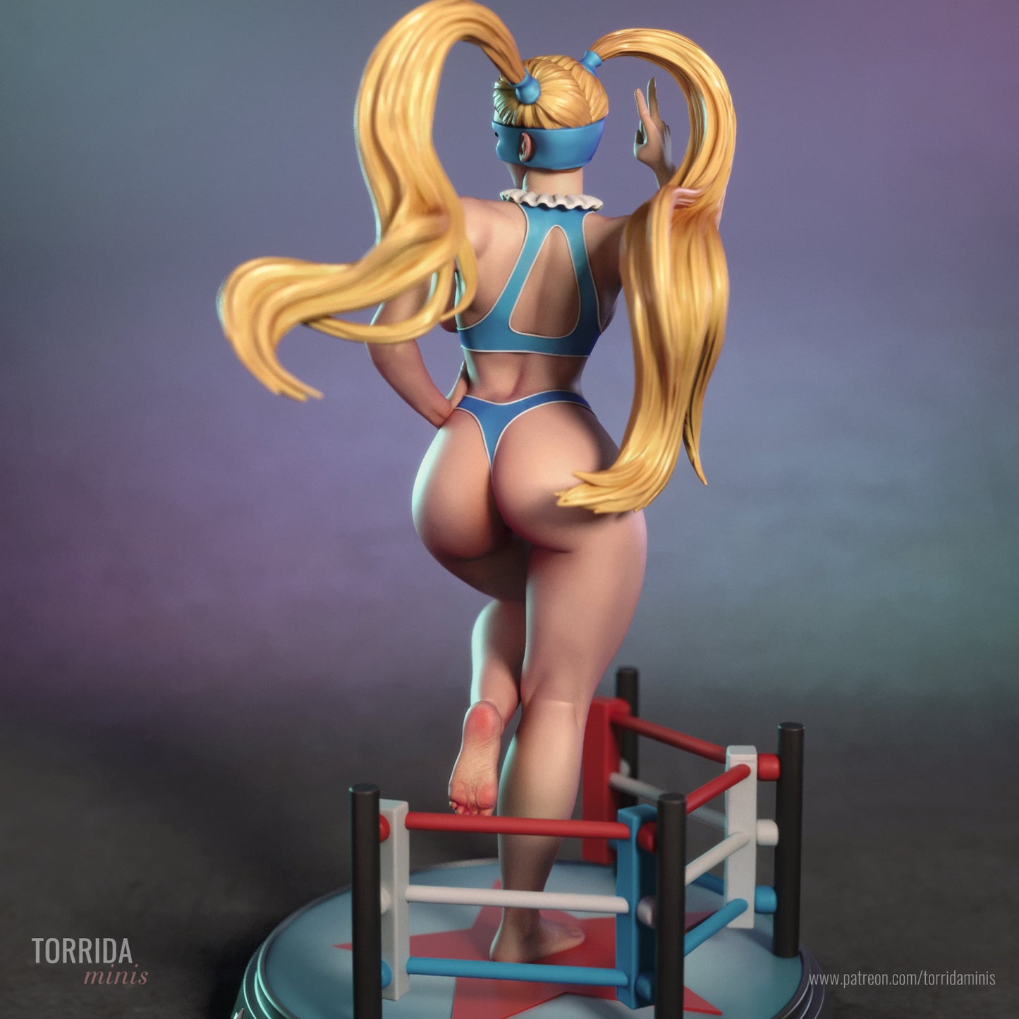 Rainbow Mika Sculpture (75mm to 500mm) - Unassembled/Unpainted/3D Print