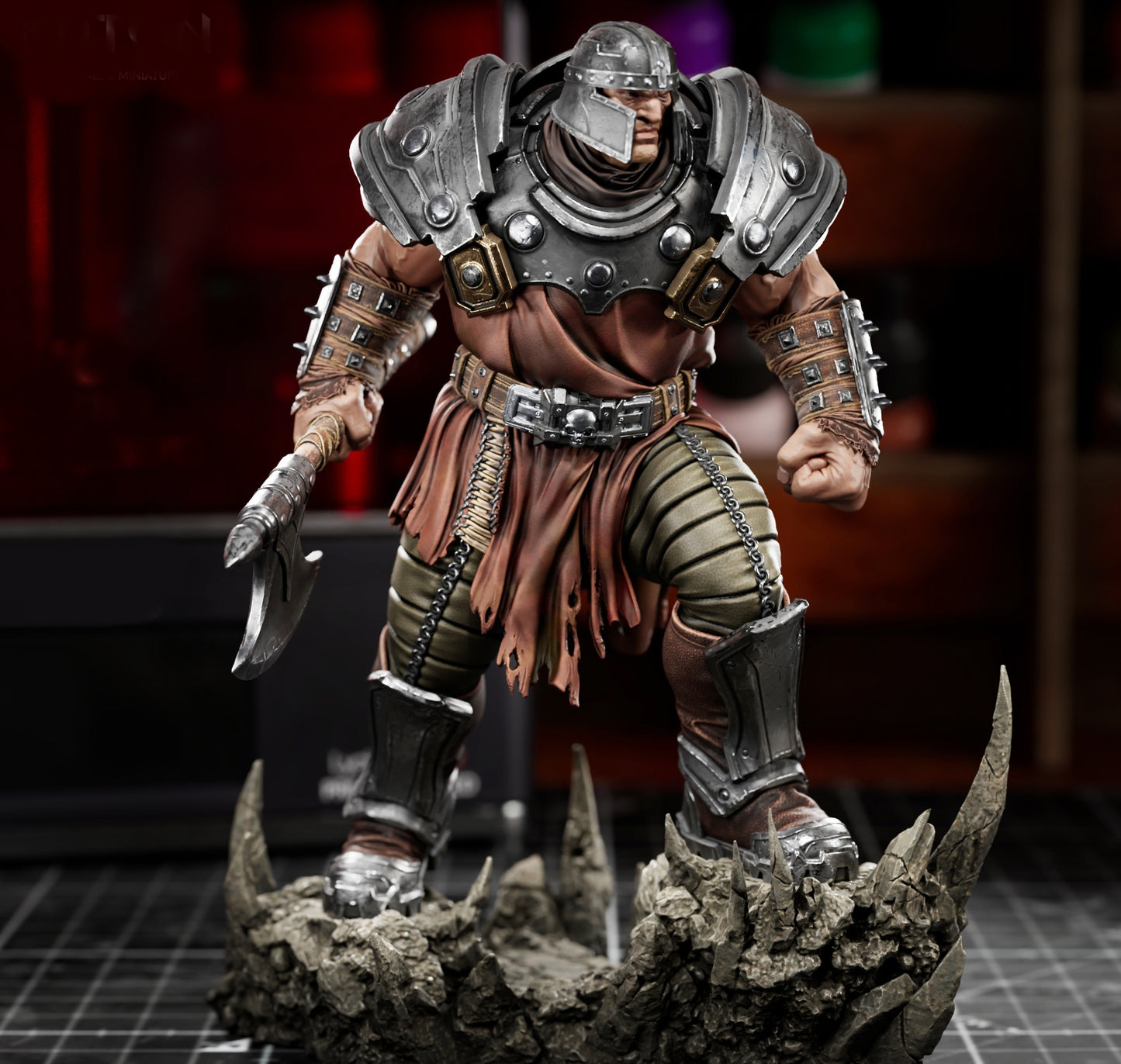 Ram Man Sculpture (75mm to 500mm) - Unassembled/Unpainted/3D Print