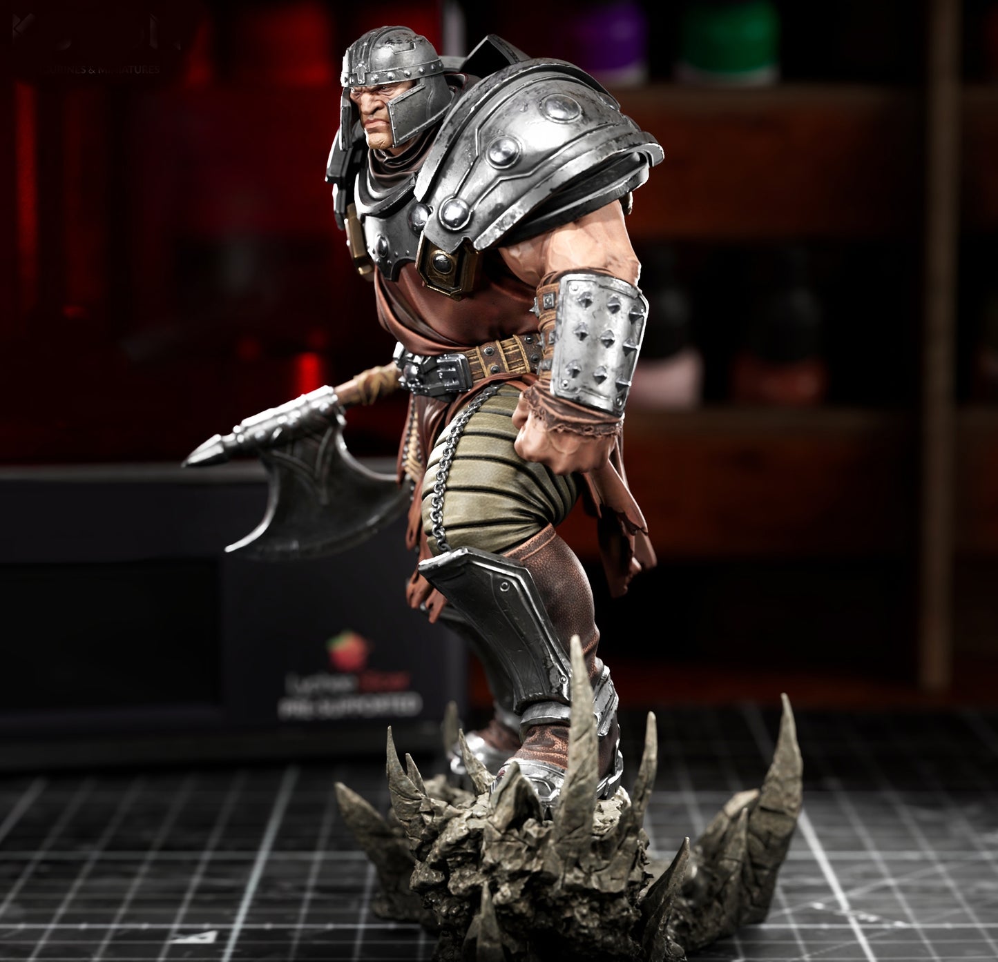 Ram Man Sculpture (75mm to 500mm) - Unassembled/Unpainted/3D Print