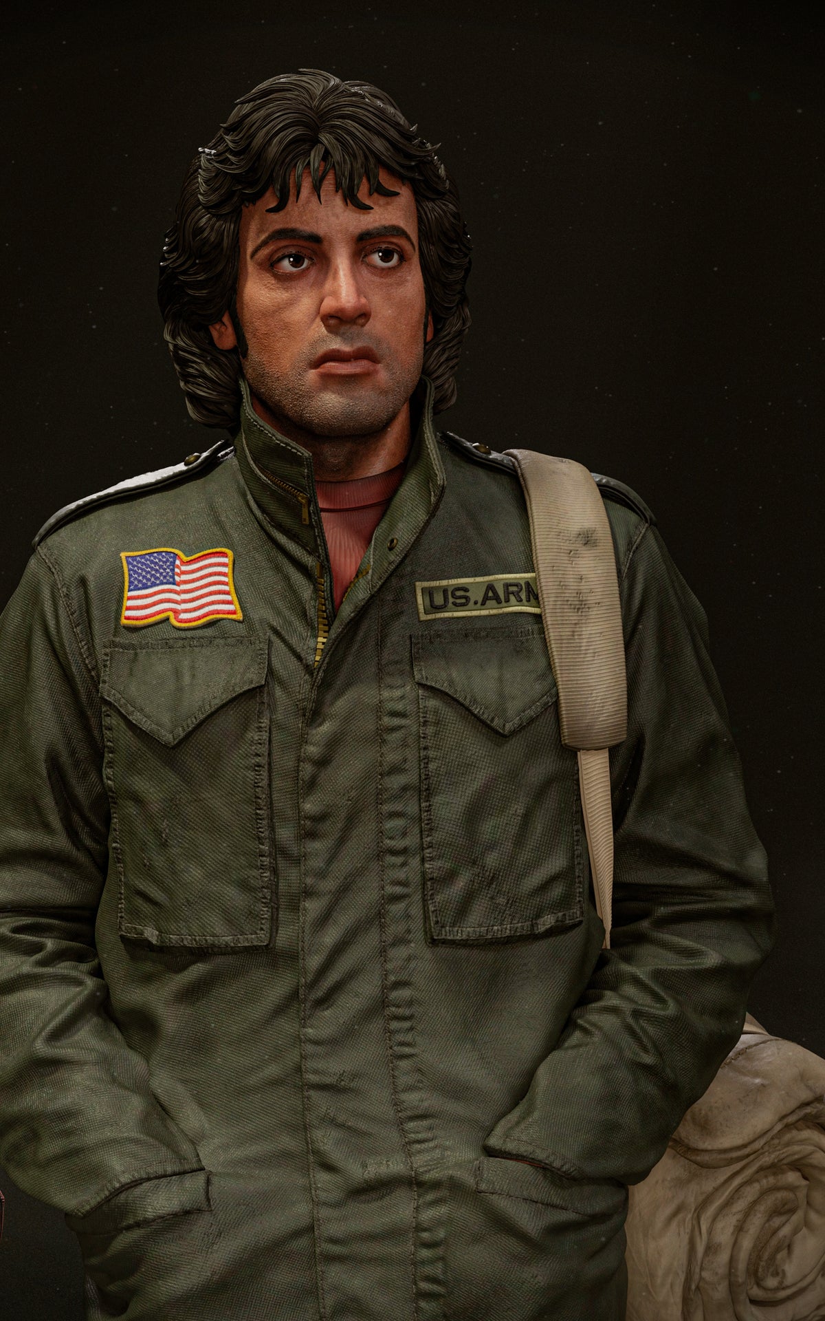 John Rambo Sculpture(75mm to 500mm) - Unassembled/Unpainted/3D Print