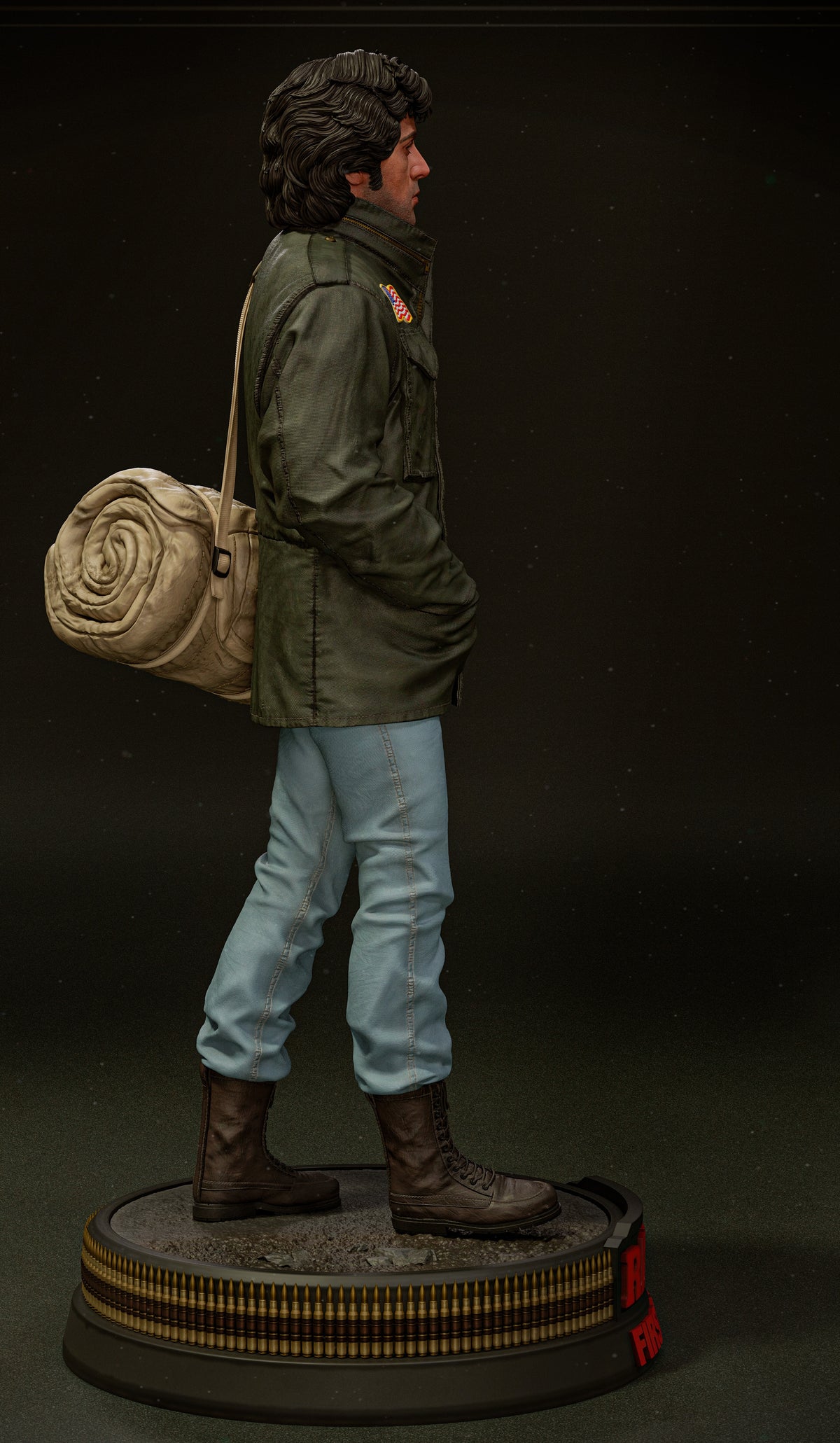 John Rambo Sculpture(75mm to 500mm) - Unassembled/Unpainted/3D Print