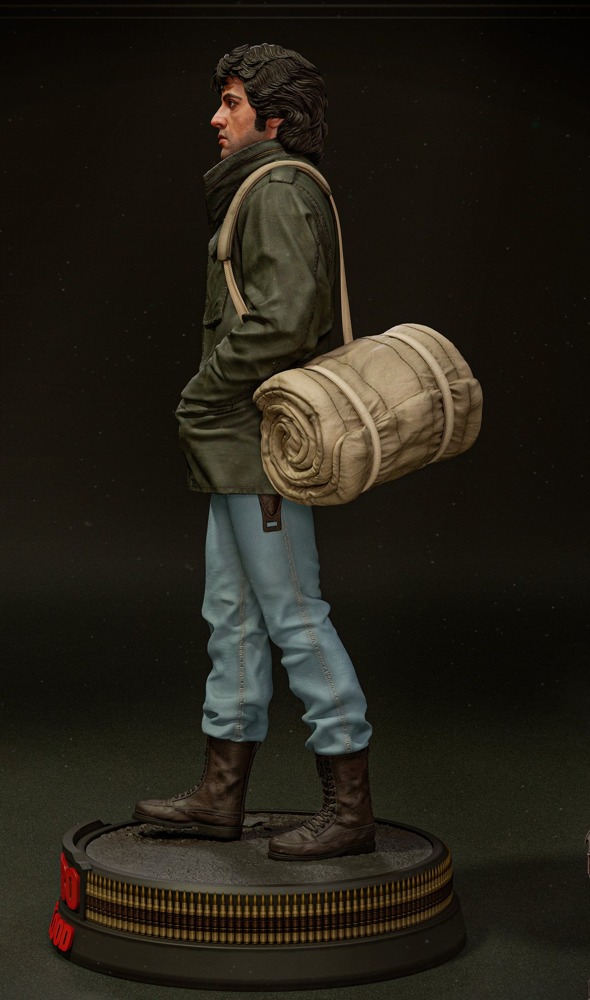 John Rambo Sculpture(75mm to 500mm) - Unassembled/Unpainted/3D Print