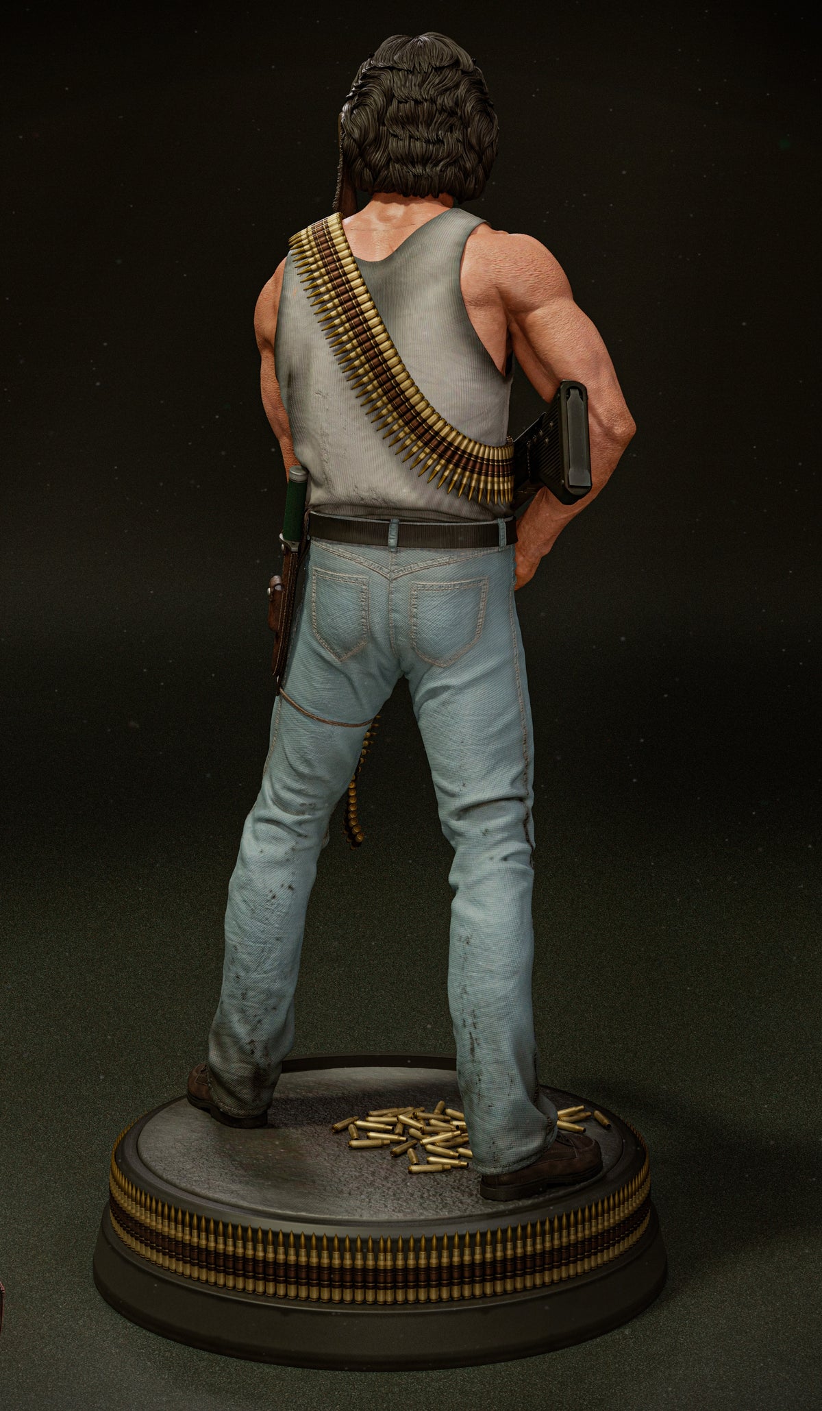 John Rambo V2 Sculpture(75mm to 500mm) - Unassembled/Unpainted/3D Print