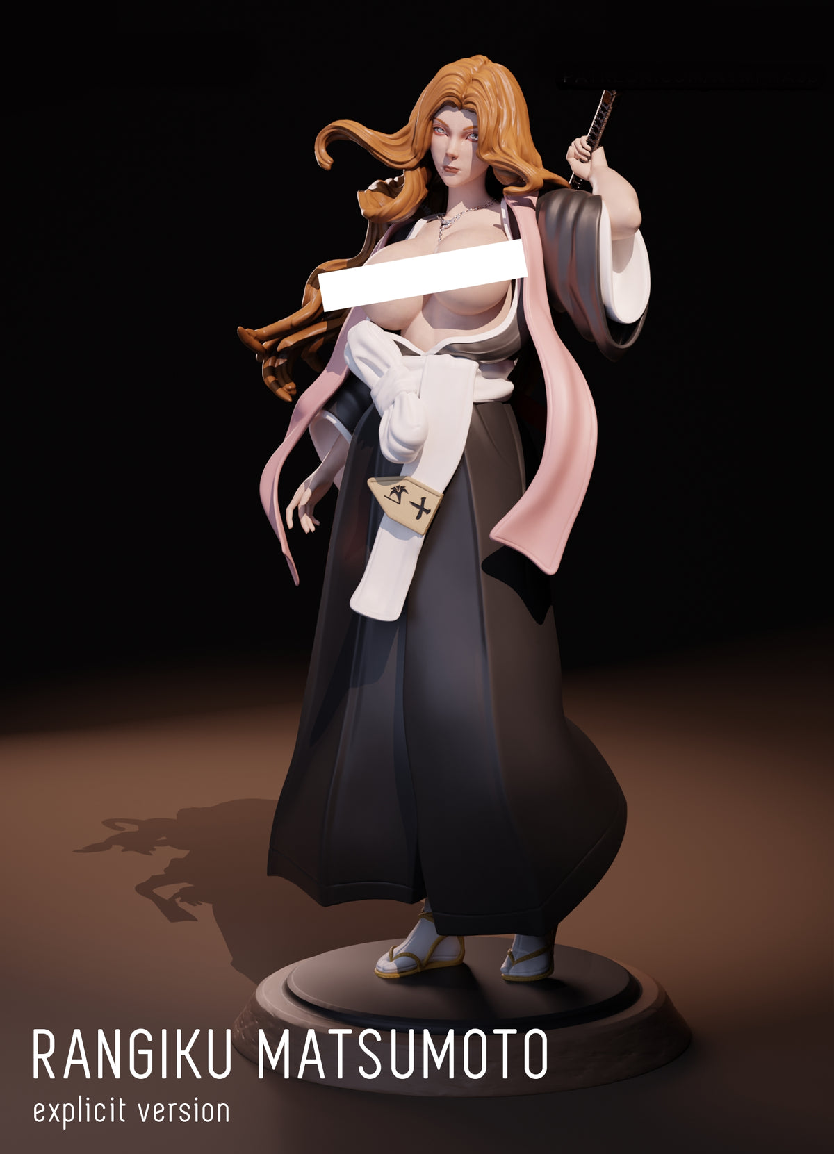 Rangiku Matsumoto SFW/NSFW Sculpture(75mm to 500mm) - Unassembled/Unpainted/3D Print
