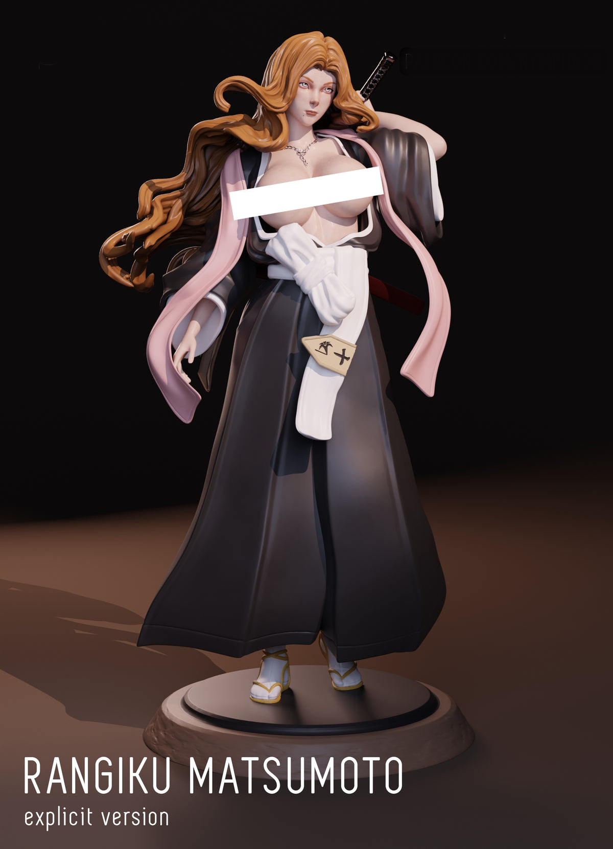Rangiku Matsumoto SFW/NSFW Sculpture(75mm to 500mm) - Unassembled/Unpainted/3D Print