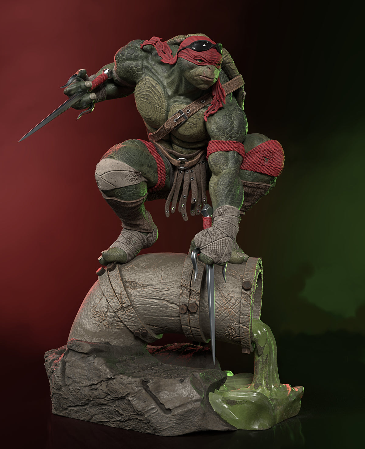 Raphael Sculpture (75mm to 500mm) - Unassembled/Unpainted/3D Print