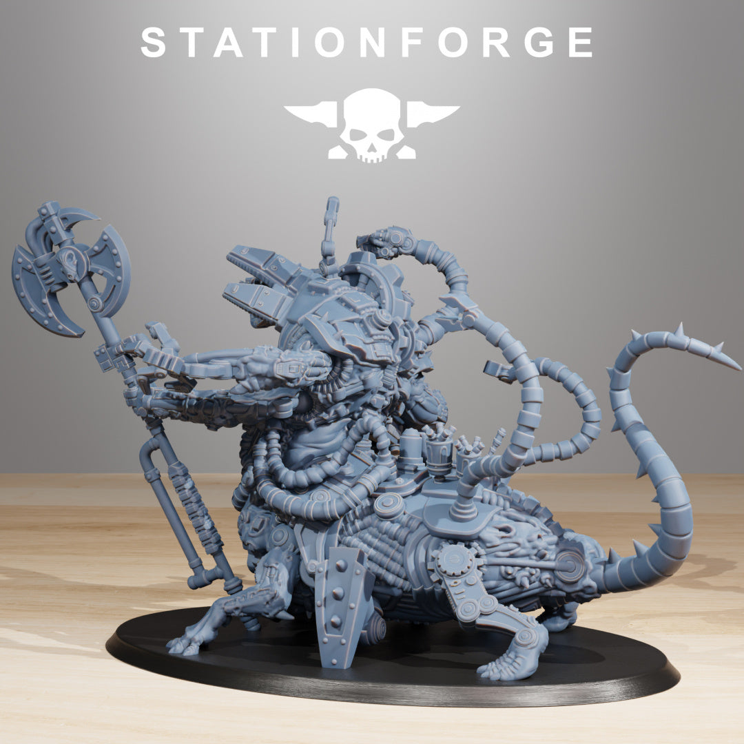 Raticus Chonk Meister - Compatible with Warhammer 40K - by Station Forge - Tabletop RPG Miniature - Roleplaying 3D Printed Fantasy Mini