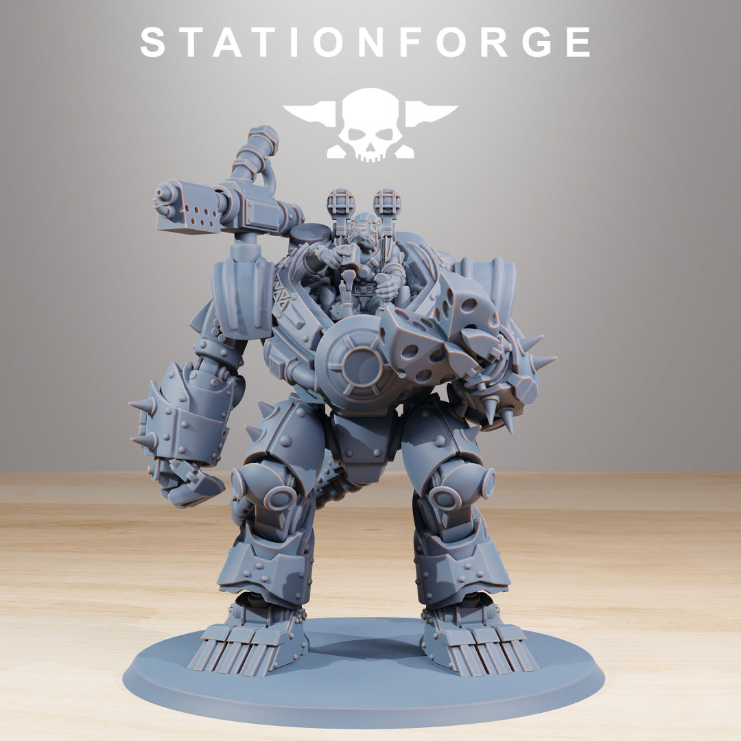 Raticus Clankers - Compatible with Warhammer 40K - by Station Forge - Tabletop RPG Miniature - Roleplaying 3D Printed Fantasy Mini