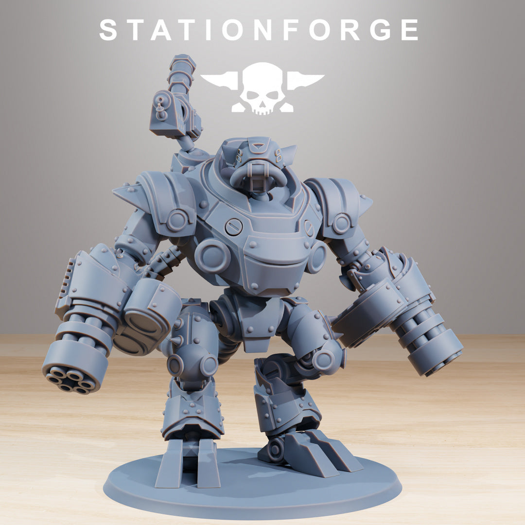 Raticus Clankers - Compatible with Warhammer 40K - by Station Forge - Tabletop RPG Miniature - Roleplaying 3D Printed Fantasy Mini