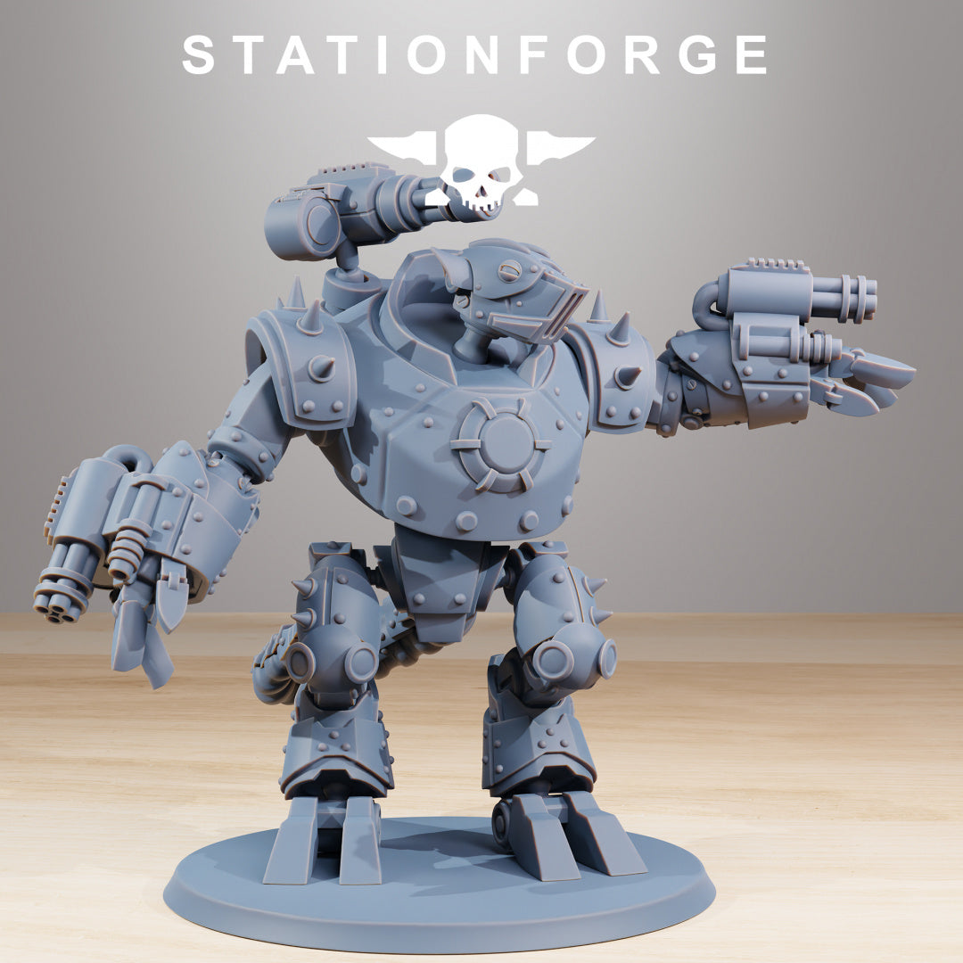 Raticus Clankers - Compatible with Warhammer 40K - by Station Forge - Tabletop RPG Miniature - Roleplaying 3D Printed Fantasy Mini