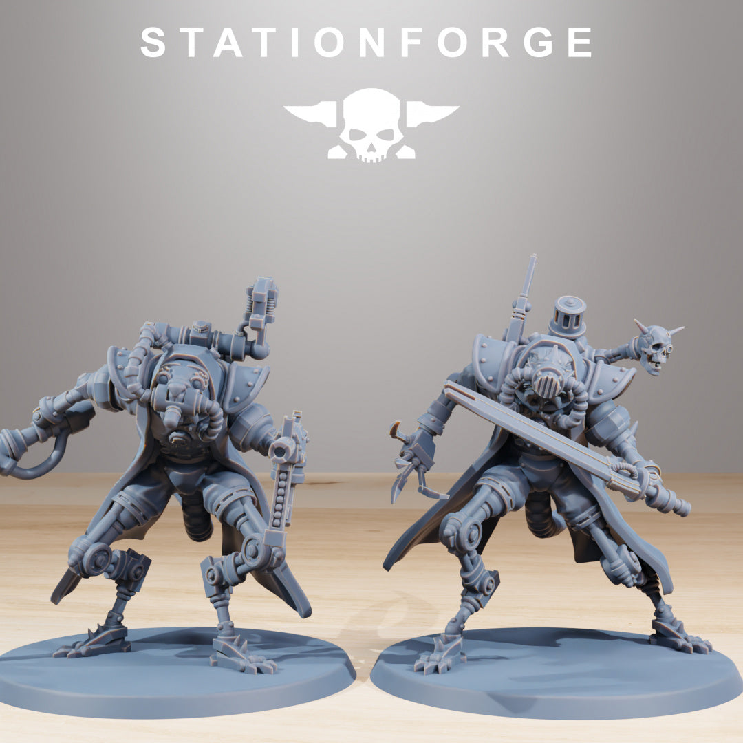 Raticus Curdsters - Compatible with Warhammer 40K - by Station Forge - Tabletop RPG Miniature - Roleplaying 3D Printed Fantasy Mini