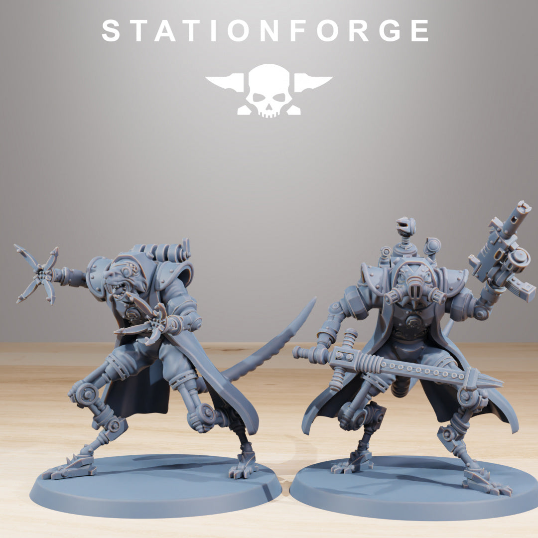 Raticus Curdsters - Compatible with Warhammer 40K - by Station Forge - Tabletop RPG Miniature - Roleplaying 3D Printed Fantasy Mini