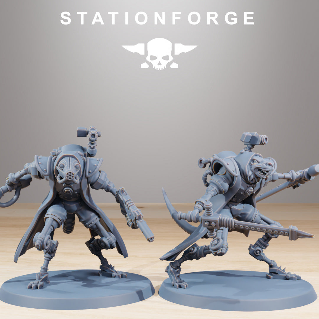 Raticus Curdsters - Compatible with Warhammer 40K - by Station Forge - Tabletop RPG Miniature - Roleplaying 3D Printed Fantasy Mini