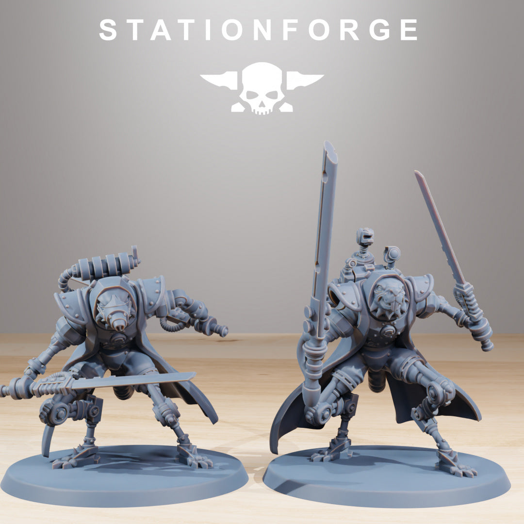 Raticus Curdsters - Compatible with Warhammer 40K - by Station Forge - Tabletop RPG Miniature - Roleplaying 3D Printed Fantasy Mini