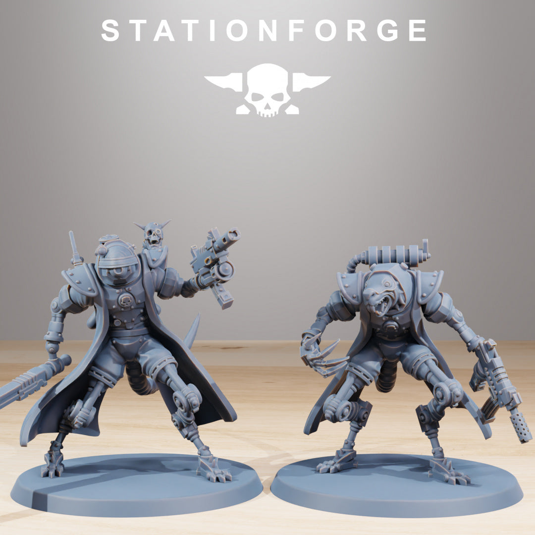 Raticus Curdsters - Compatible with Warhammer 40K - by Station Forge - Tabletop RPG Miniature - Roleplaying 3D Printed Fantasy Mini