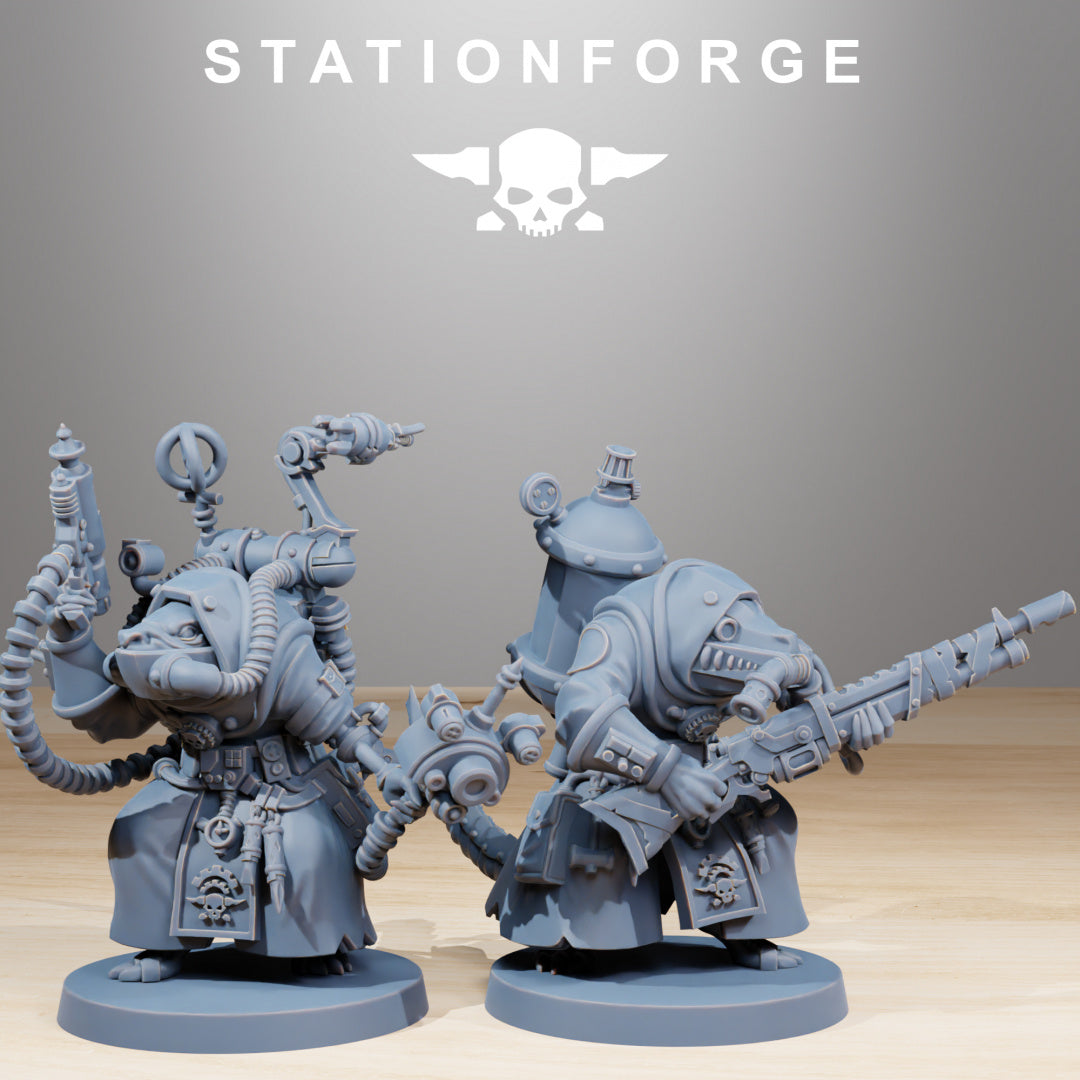 Raticus Grunts - Compatible with Warhammer 40K - by Station Forge - Tabletop RPG Miniature - Roleplaying 3D Printed Fantasy Mini