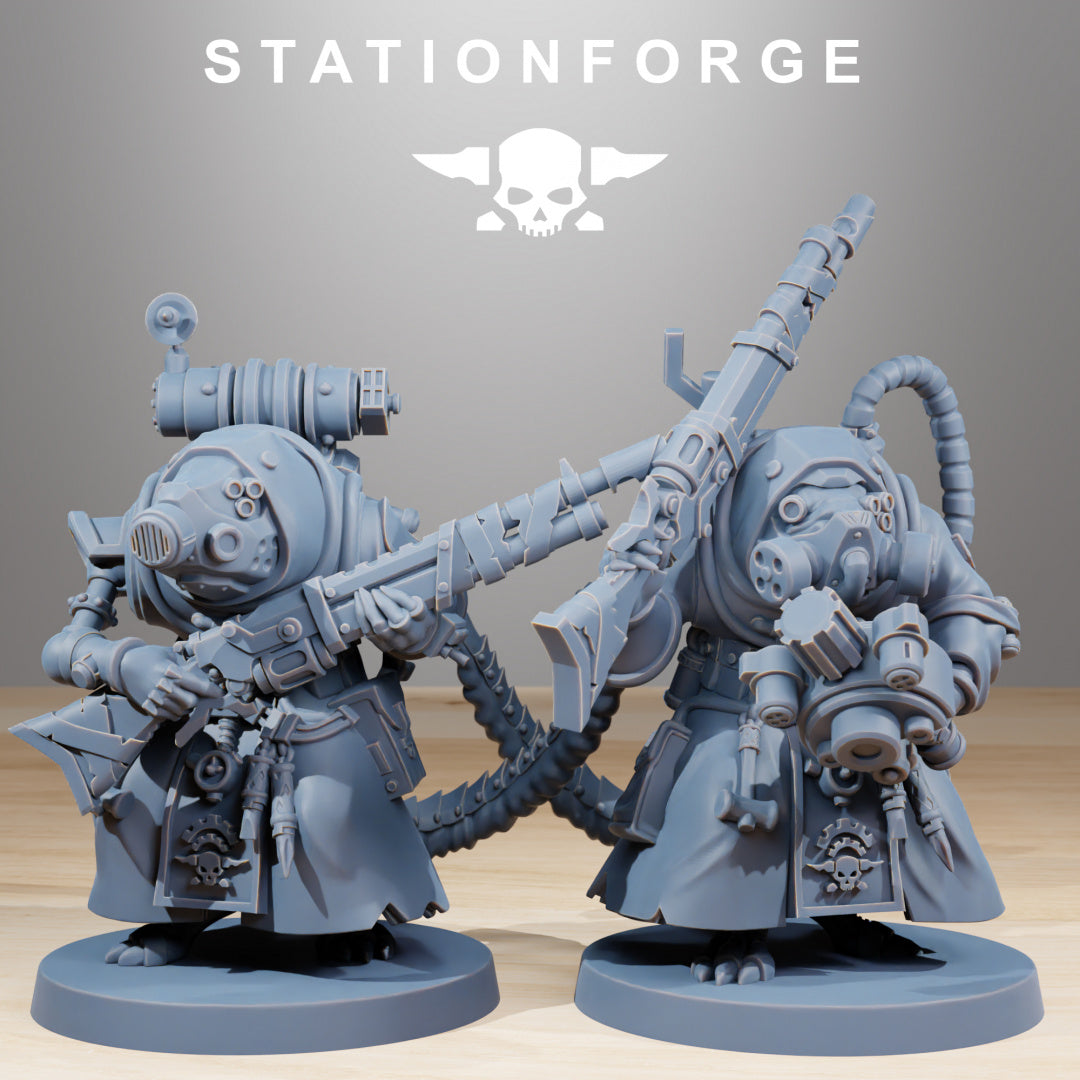 Raticus Grunts - Compatible with Warhammer 40K - by Station Forge - Tabletop RPG Miniature - Roleplaying 3D Printed Fantasy Mini