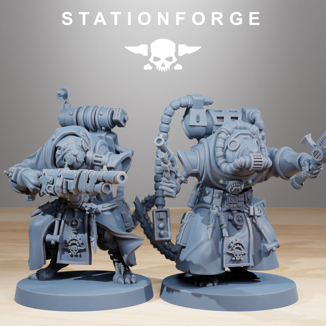 Raticus Grunts - Compatible with Warhammer 40K - by Station Forge - Tabletop RPG Miniature - Roleplaying 3D Printed Fantasy Mini