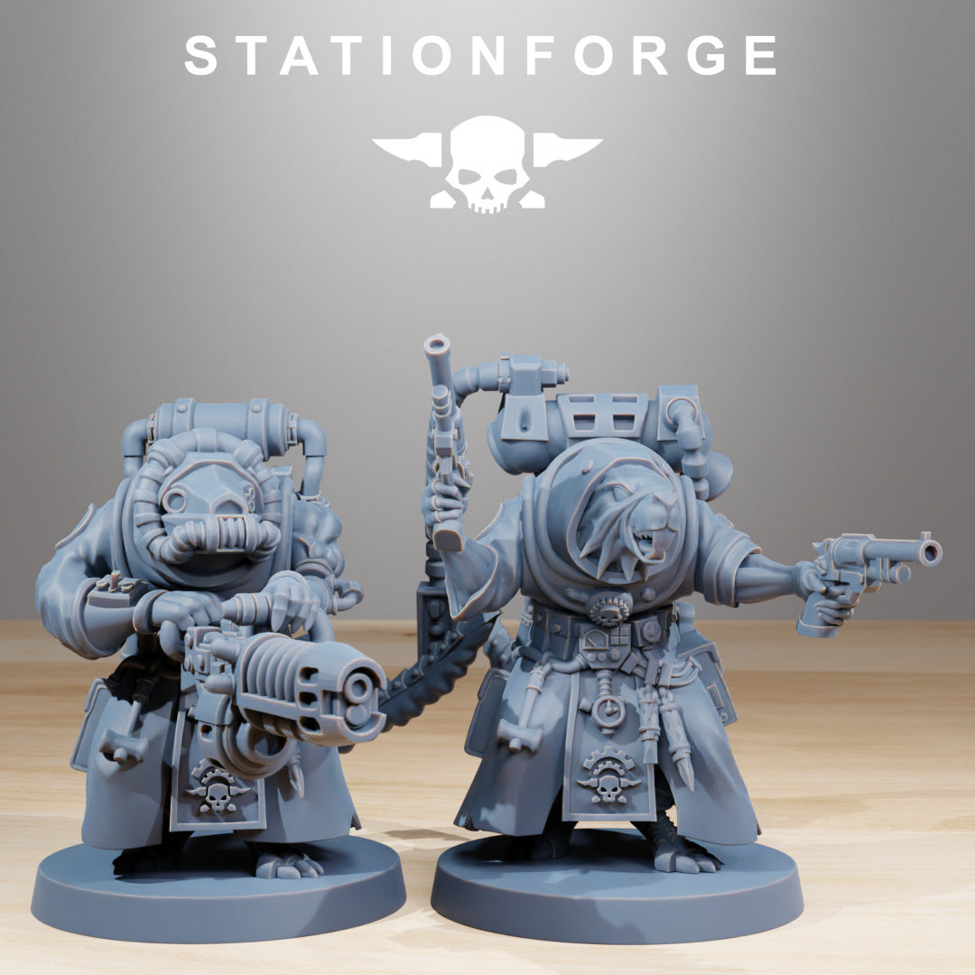 Raticus Grunts - Compatible with Warhammer 40K - by Station Forge - Tabletop RPG Miniature - Roleplaying 3D Printed Fantasy Mini