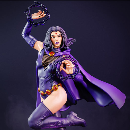 Raven SFW/NSFW Sculpture (75mm to 500mm) Teen Titans - Unassembled/Unpainted/3D Print