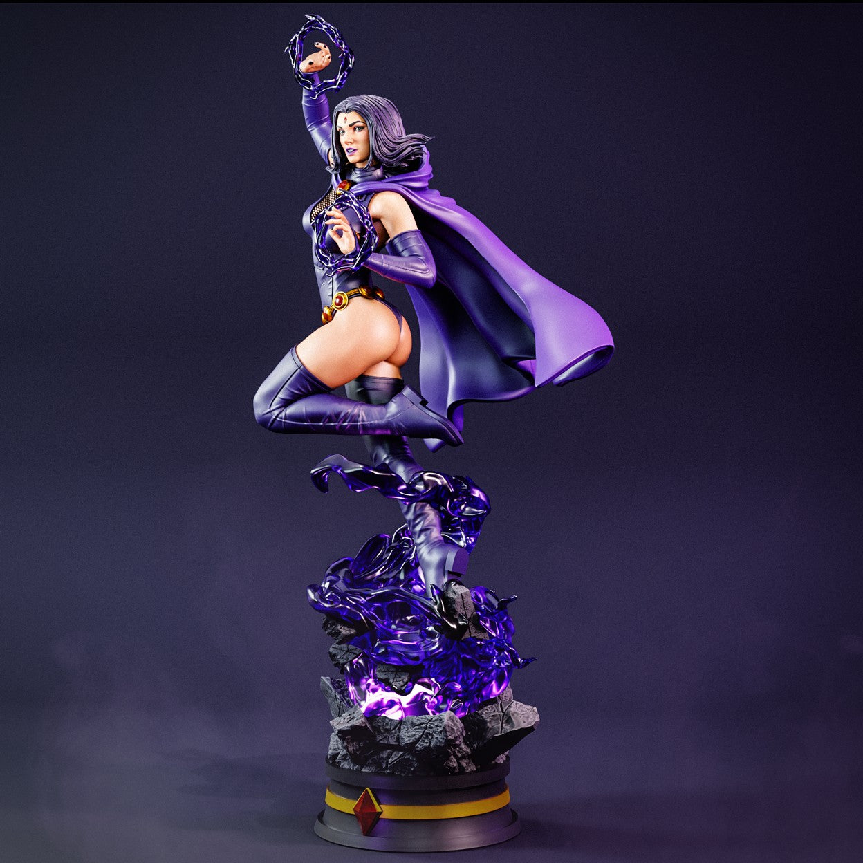 Raven SFW/NSFW Sculpture (75mm to 500mm) Teen Titans - Unassembled/Unpainted/3D Print